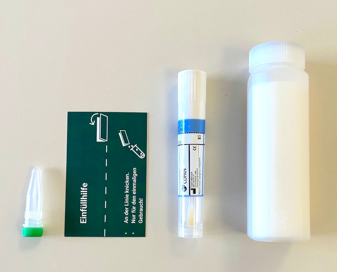 Selbst-Test auf 56 Erreger von Haut-, Haar-, Fuß- oder Nagelpilz