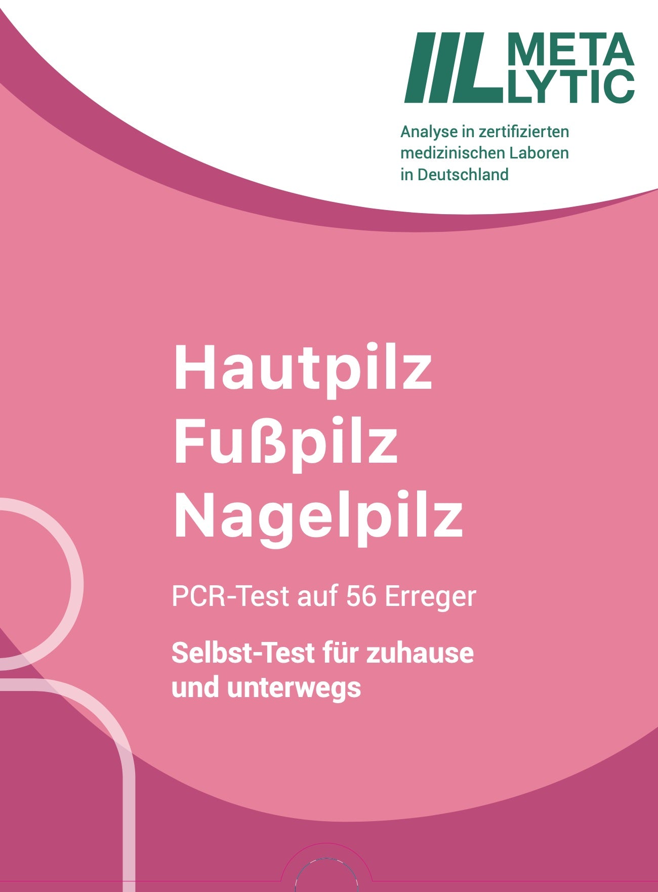 Selbst-Test auf 56 Erreger von Haut-, Haar-, Fuß- oder Nagelpilz